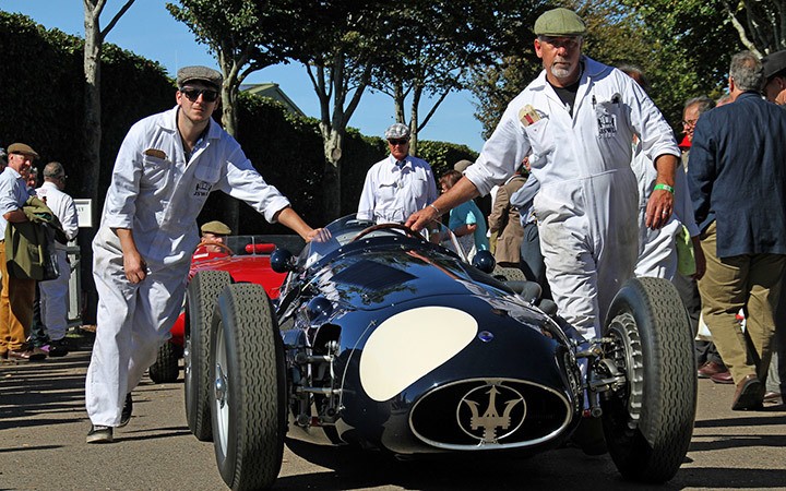 Vintage racing cars at the Goodwood Revival