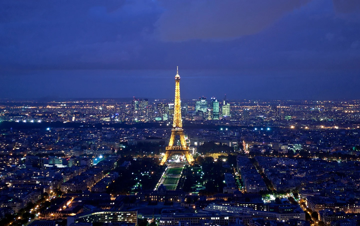 View of the Eiffel Tower from the top of the Montparnasse Tower, Paris