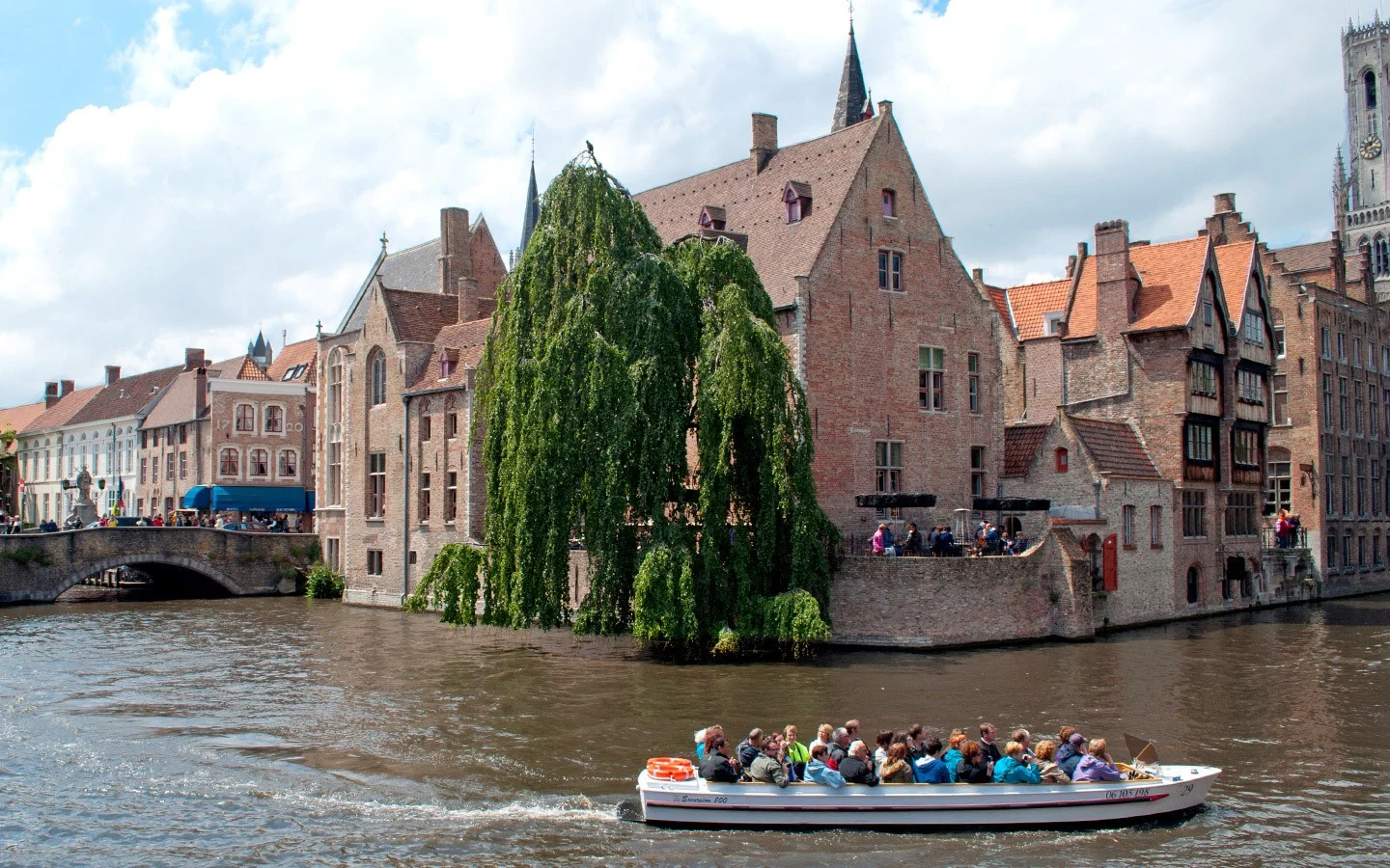 Views of the Bruges canals from Rozenhoedkaai (Quai of the Rosary)