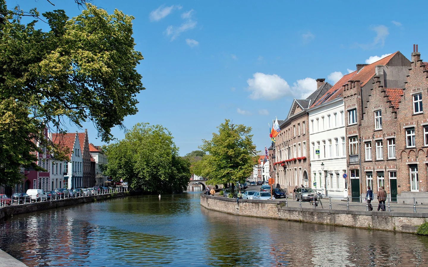 Along the canals in Bruges