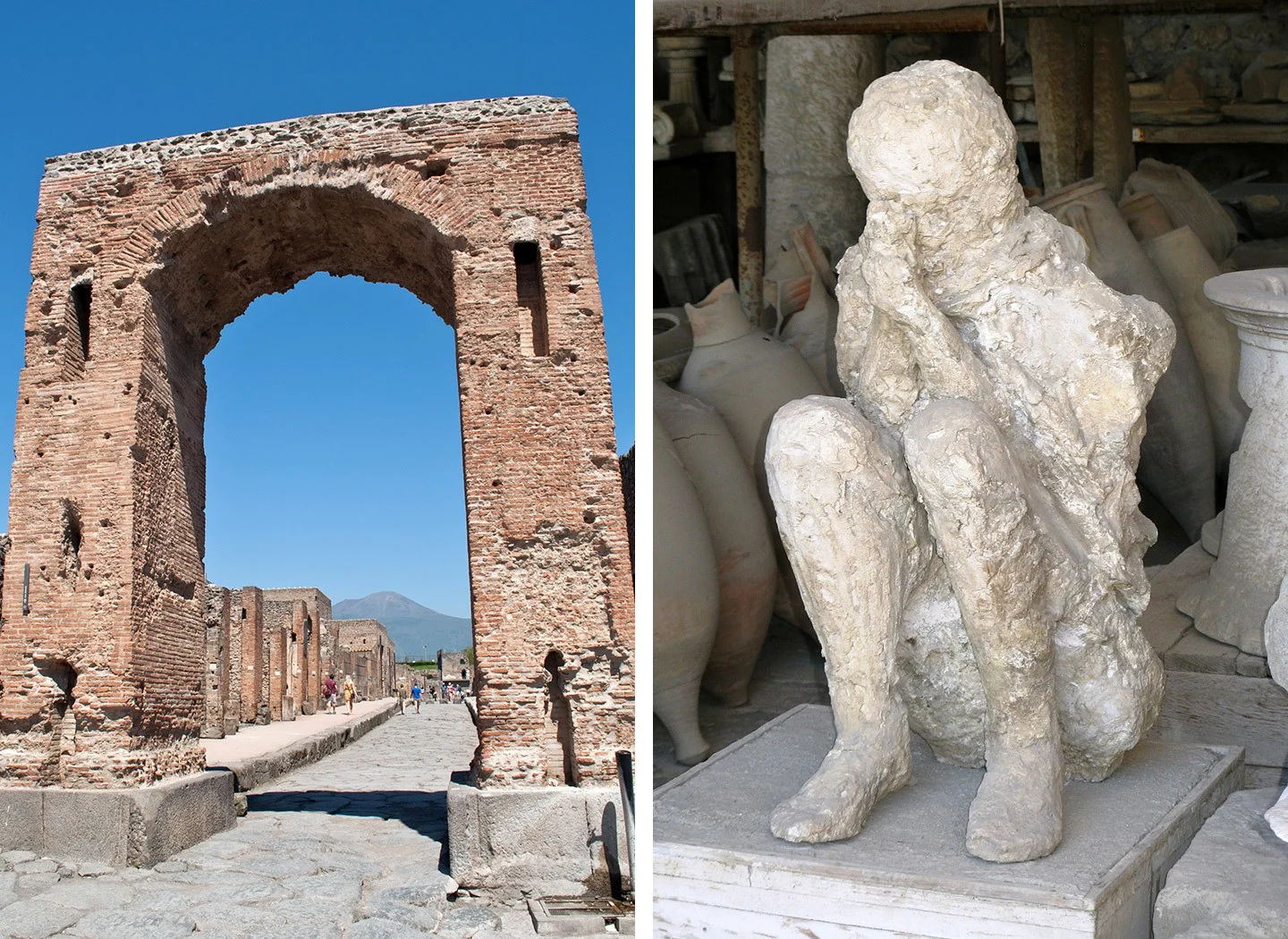 Body casts at Pompeii