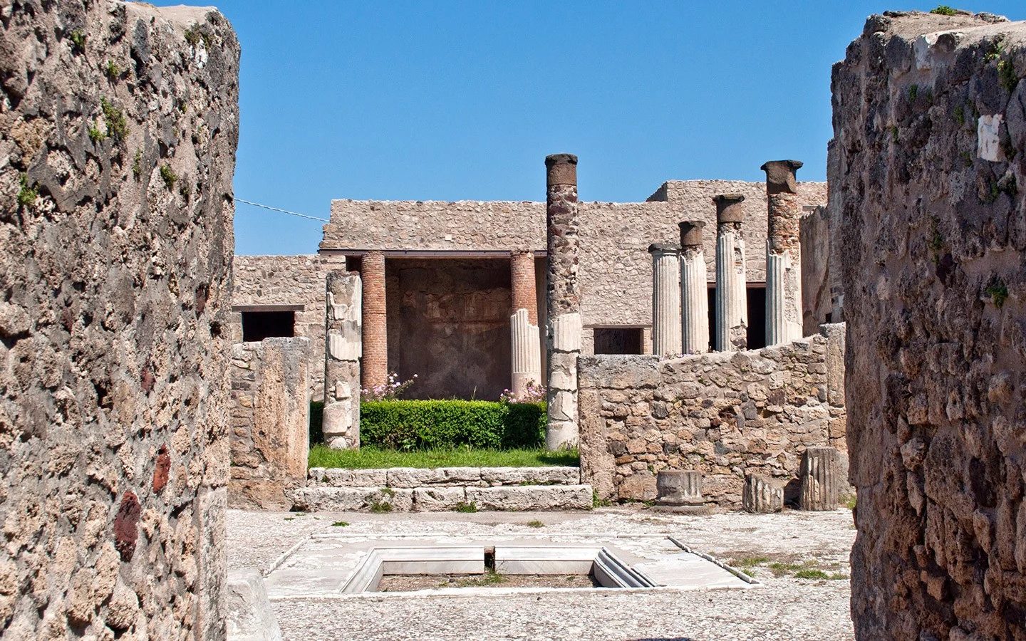 Villa at Pompeii archaeological site