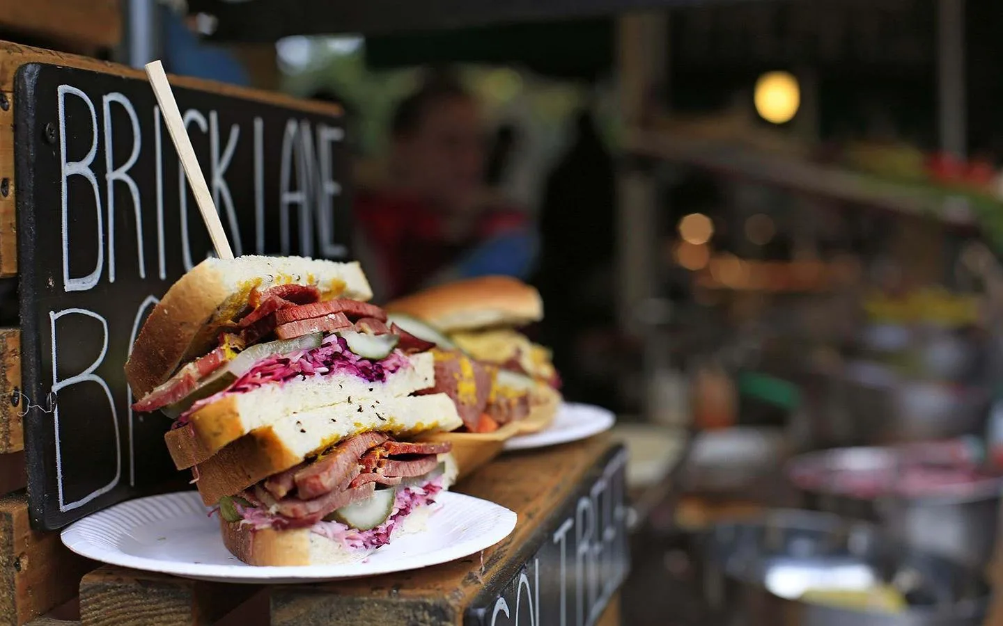 Brick Lane food in the East End of London