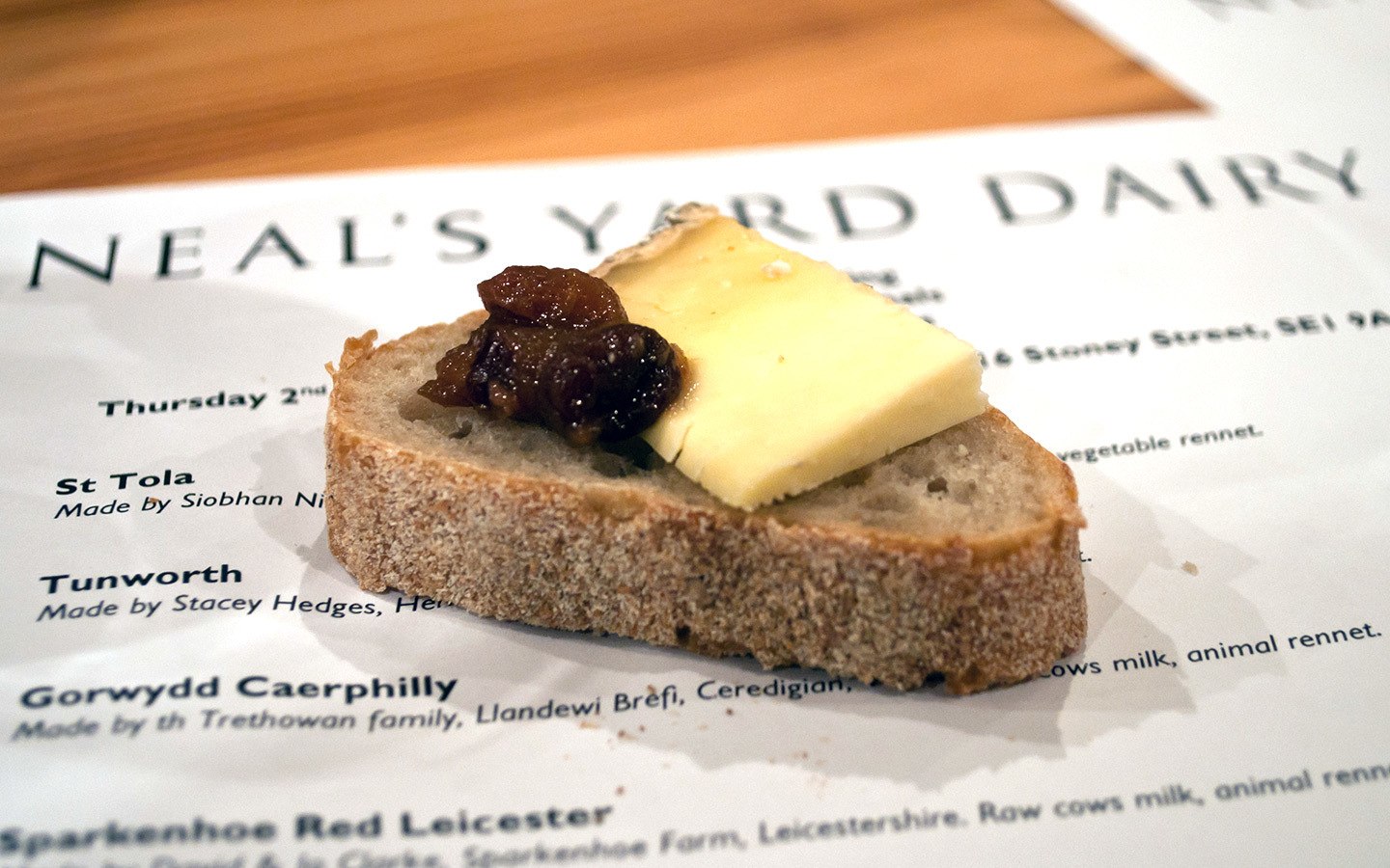 London food tour at Neal's Yard Dairy