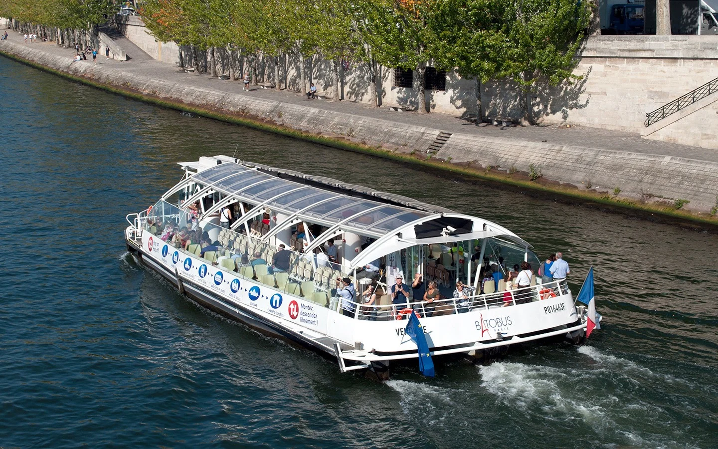 The Batobus boat trips along the Seine, Paris
