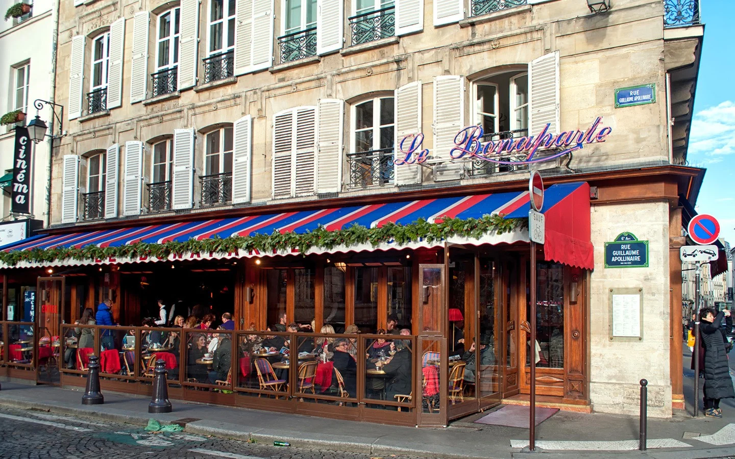 Bonaparte Café in St Germain, Paris' Left Bank