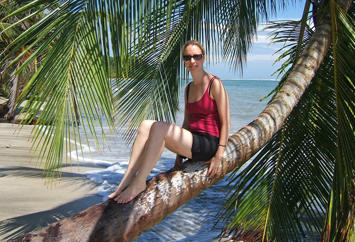 Palm tree at Cahuita National Park
