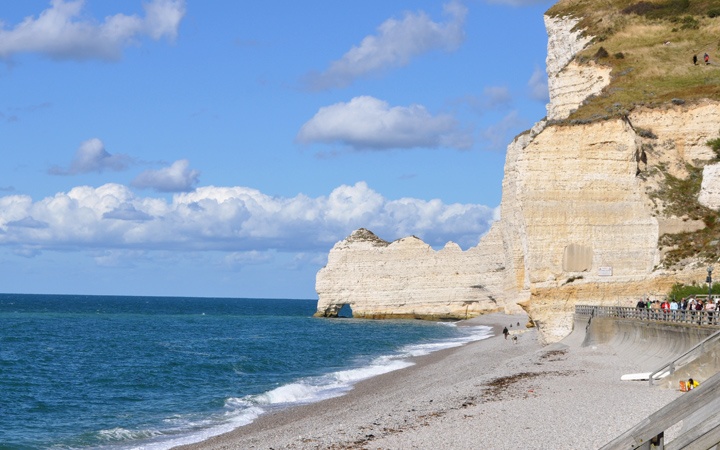 The Alabaster Coast in Normandy, France