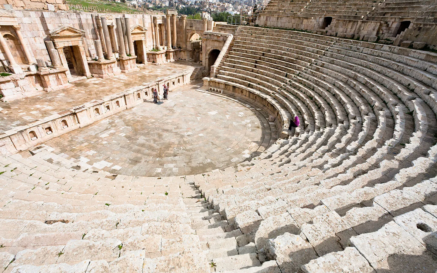 The South Theatre at Jerash Roman city in Jordan