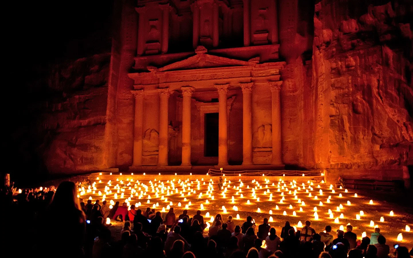 Petra by night, Jordan