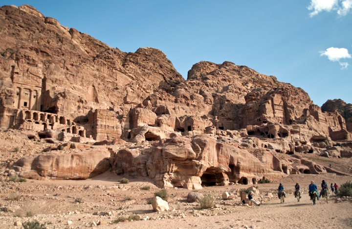 The Royal Tombs in Petra, Jordan