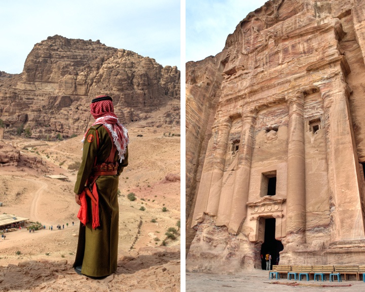 The Urn Tomb, part of the Royal Tombs at Petra, Jordan