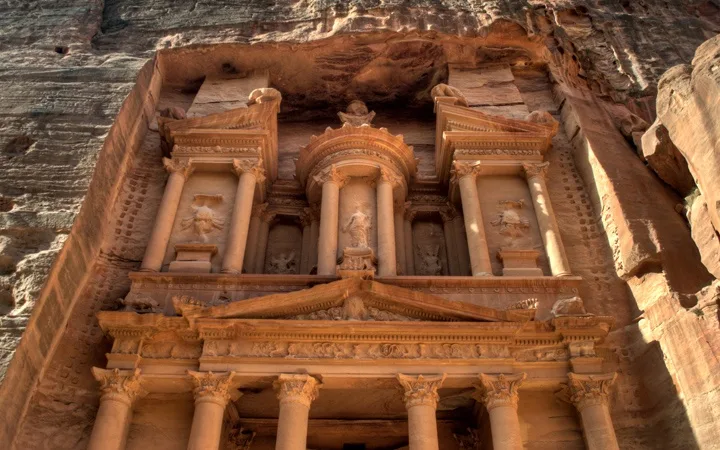 The Treasury at Petra in Jordan