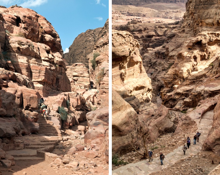 The path to the Monastery in Petra, Jordan