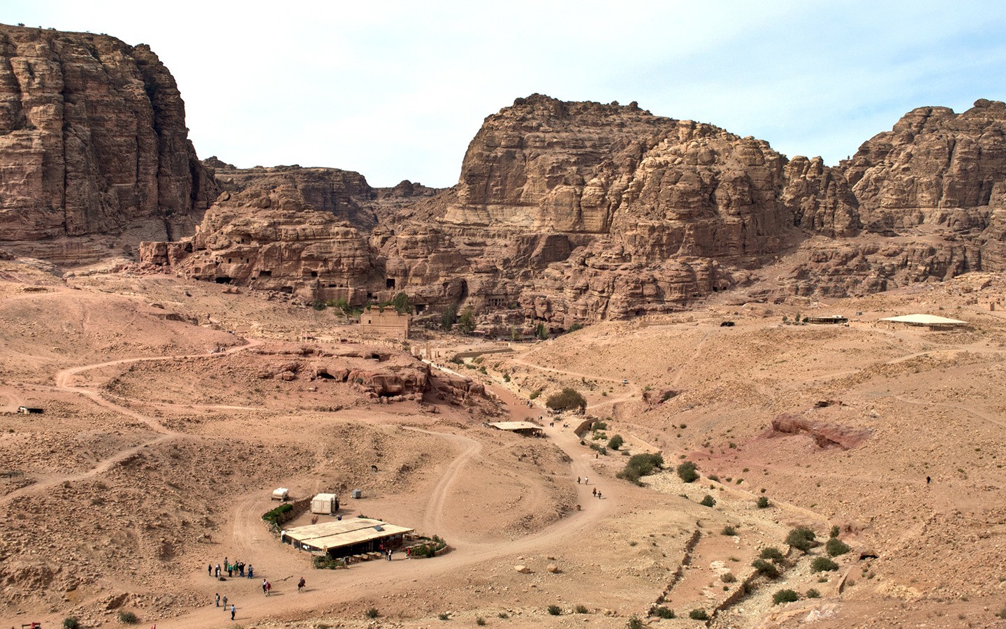 Views from the Urn Tomb when visiting Petra
