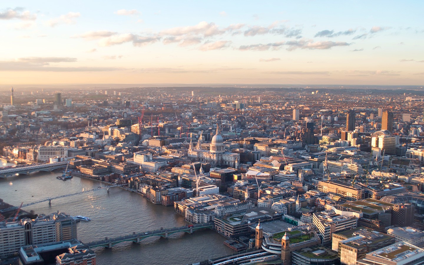 Views over London from the Top of the Shard