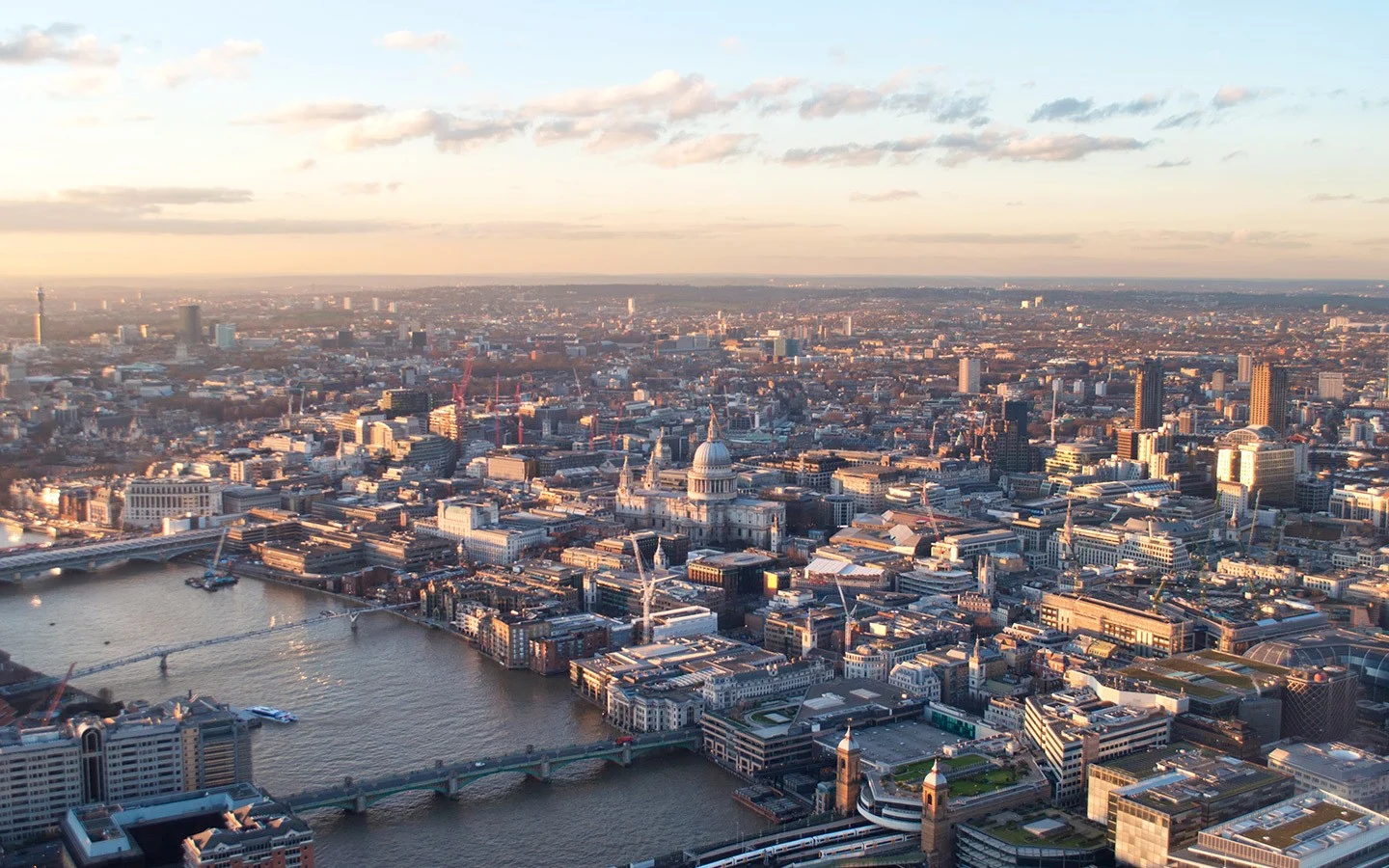 Views over London from the Top of the Shard