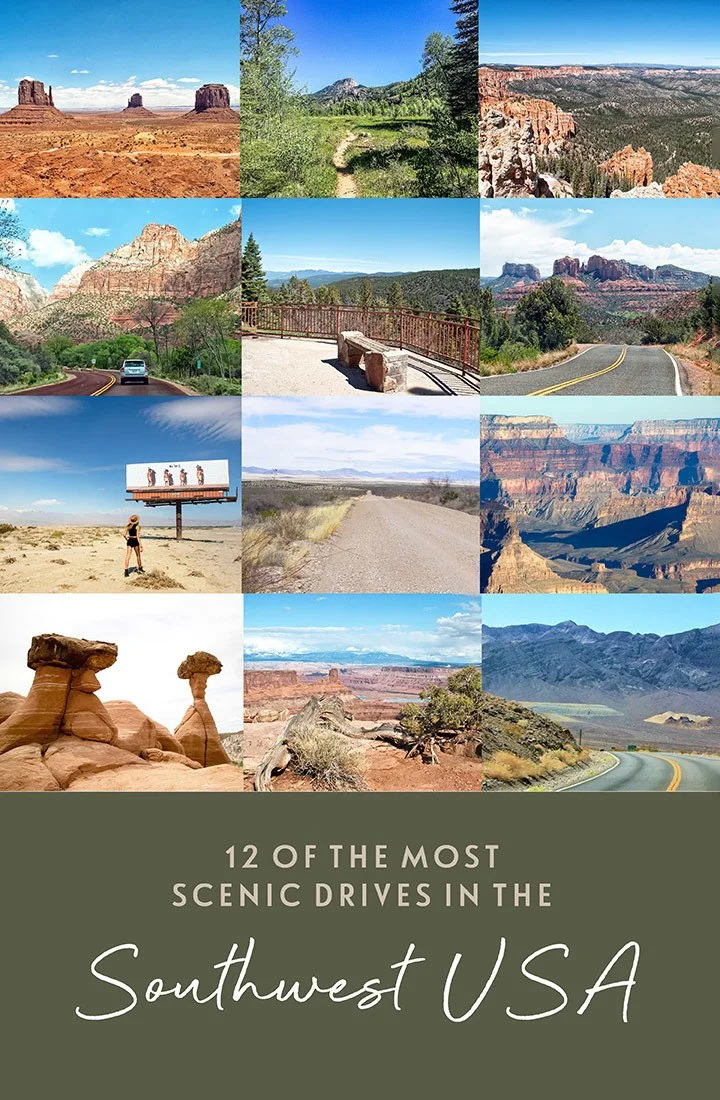 Plan the perfect US road trip with this guide to 12 of the best southwest USA scenic drives, taking you though National Parks and dramatic landscapes in Arizona, Utah, New Mexico, California and Colorado  | US road trip | Scenic drives in the southwest USA | Southwest USA road trip | Scenic drives in America | Most scenic drives in the US