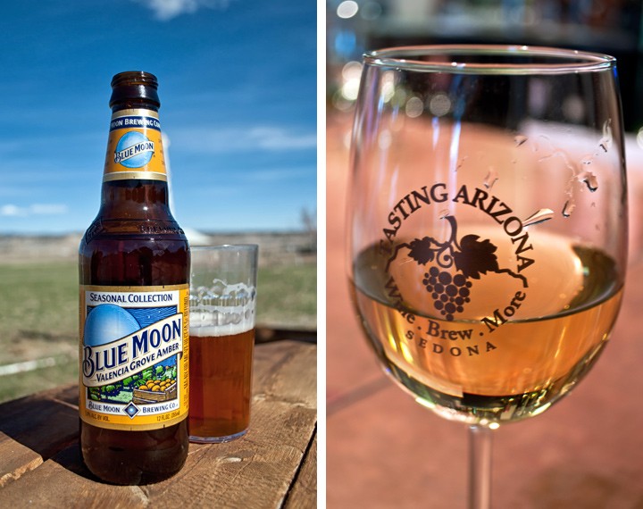 Local beer and wine in the southwest USA