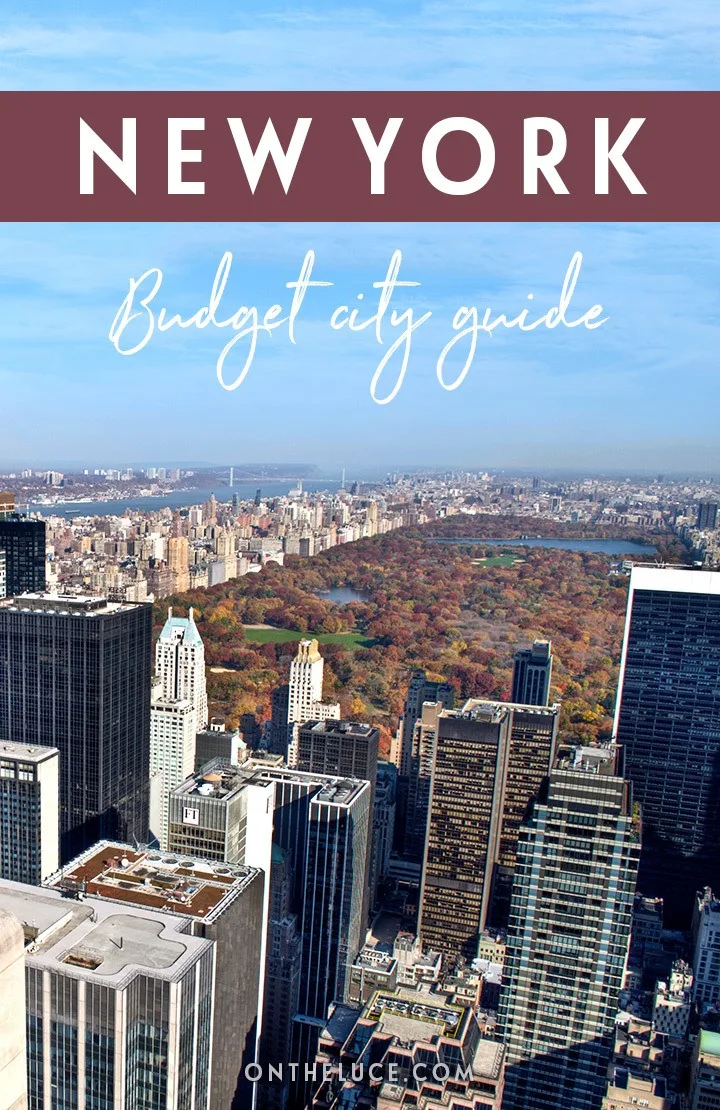 A budget city guide to New York, USA – money-saving tips to cut your costs on sights, museums, food and travel #NewYork #USA #NYC #budgettravel #budgetNewYork
