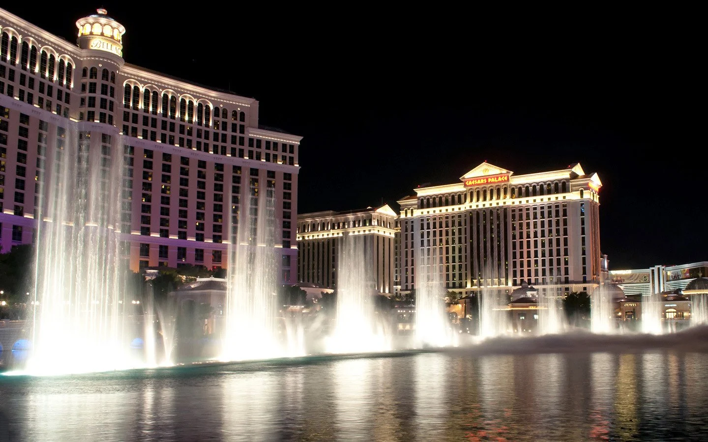 Fountains at the Bellagio casino in Las Vegas, Nevada USA