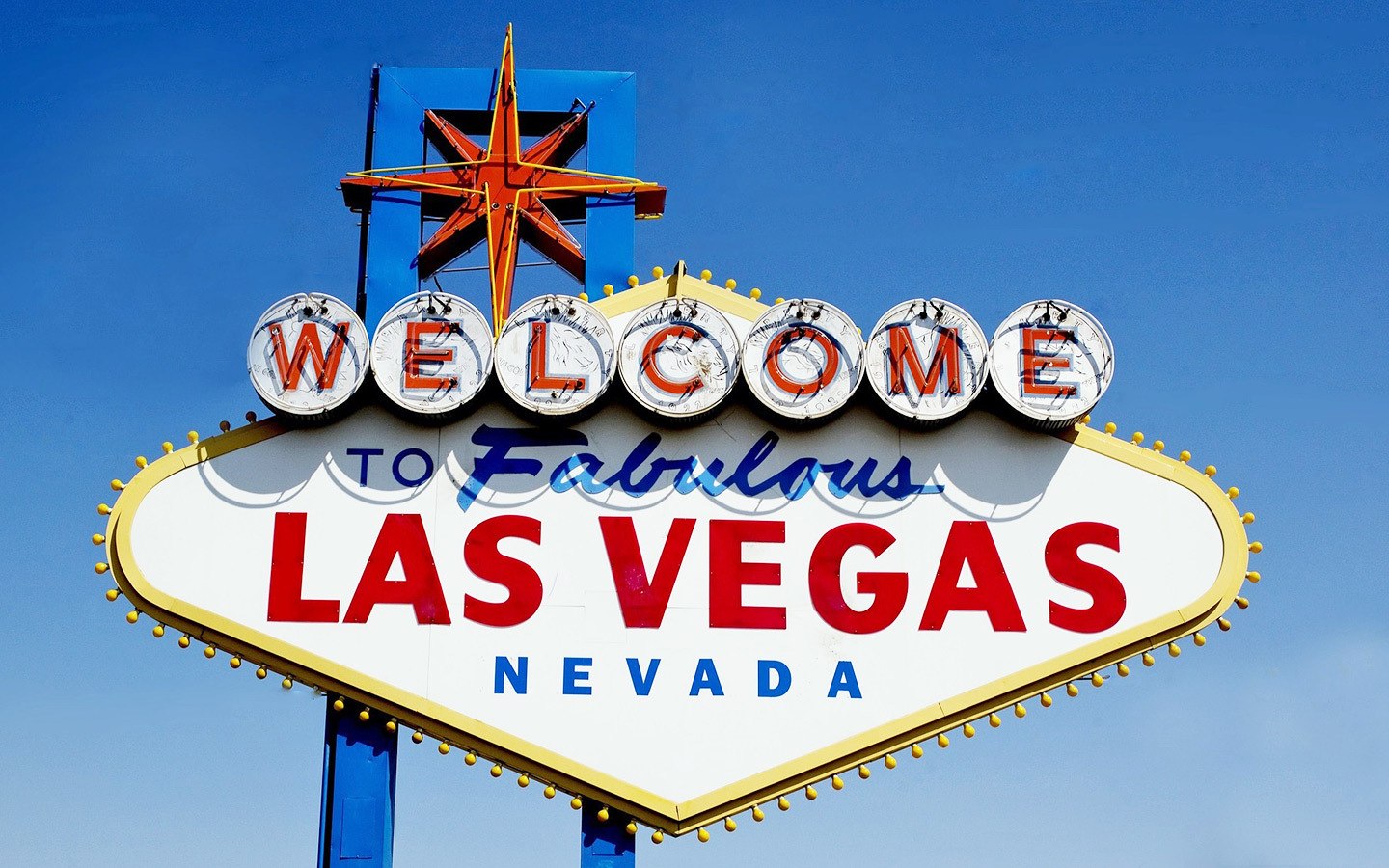 The Welcome to Las Vegas sign, Nevada USA