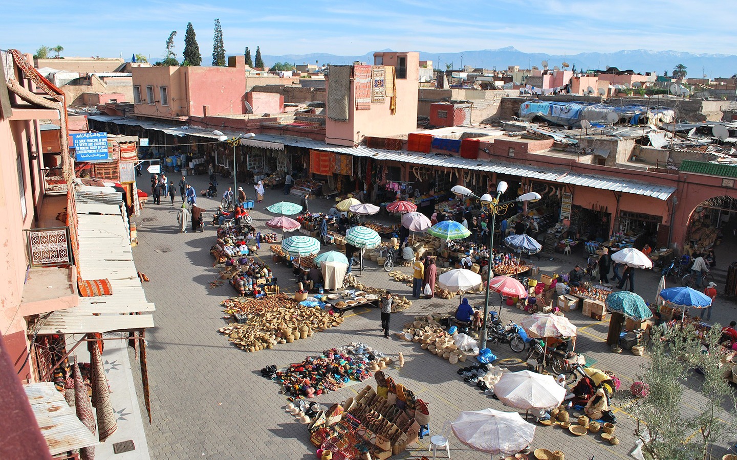 The souks of Marrakech, Morocco