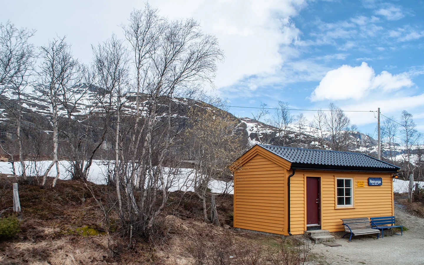 Reinunga station on the Flam Railway