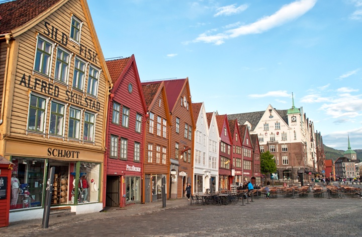 Bryggen old town in Bergen, Norway