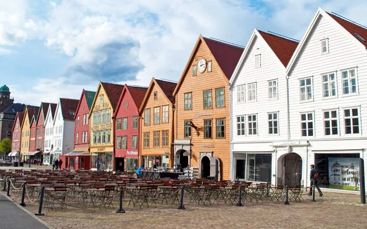 Bryggen old town in Bergen, Norway
