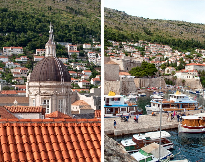 Views from Dubrovnik city walls, Croatia