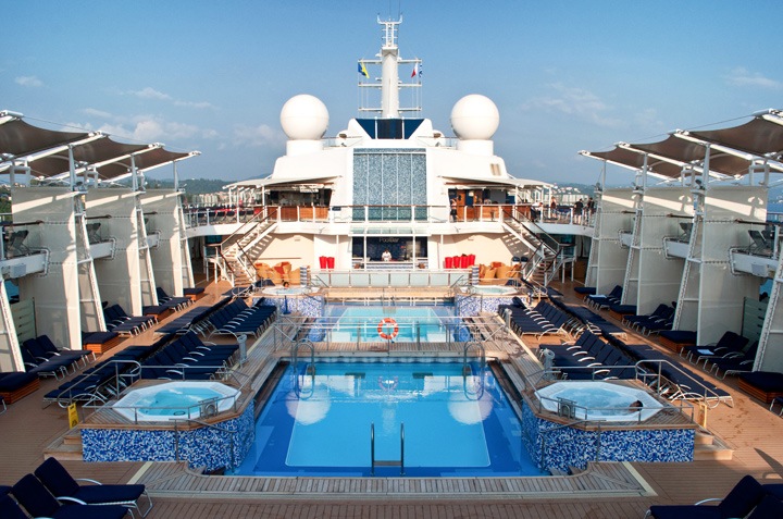 The pool on board Celebrity Equinox cruise ship