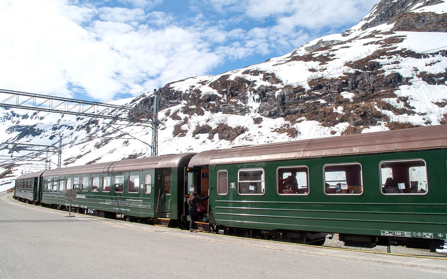 The Flamsbana scenic train in Norway
