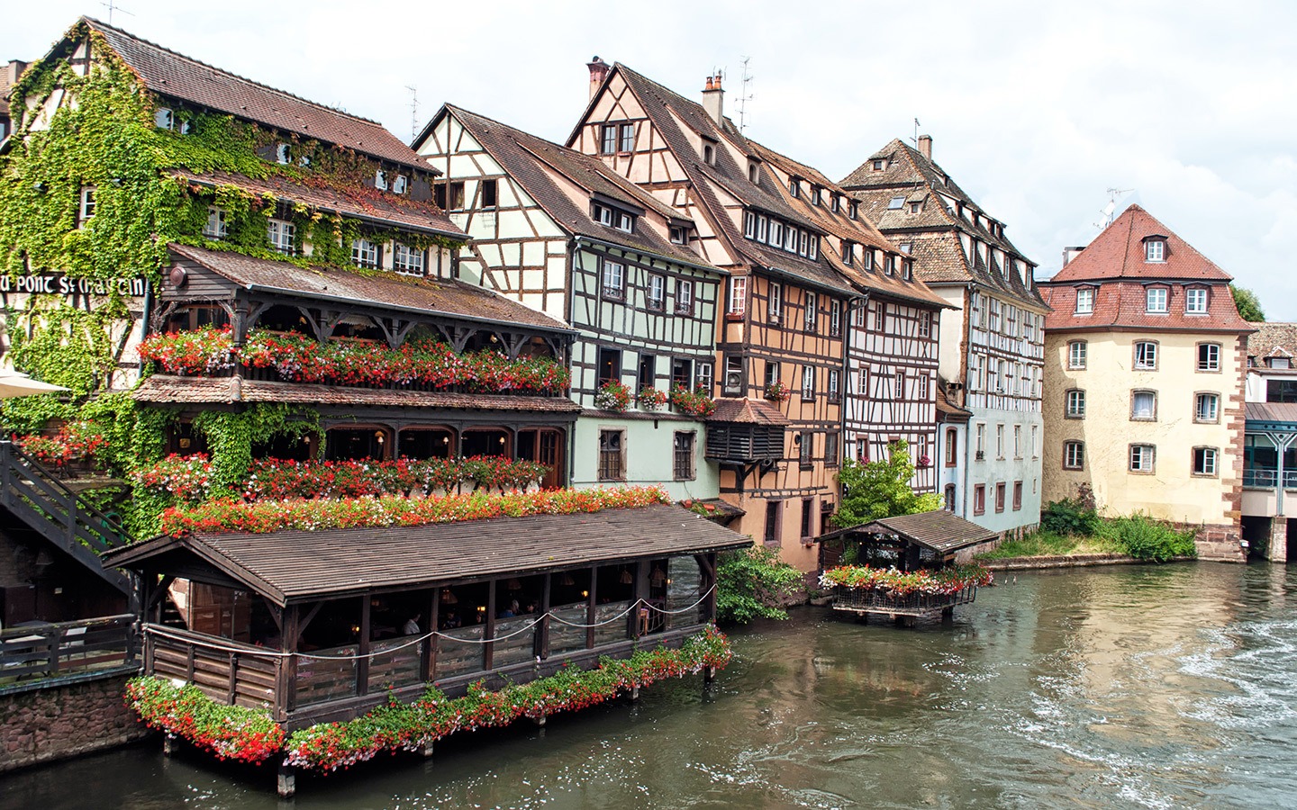 Half-timbered houses in the historic Petite-France district