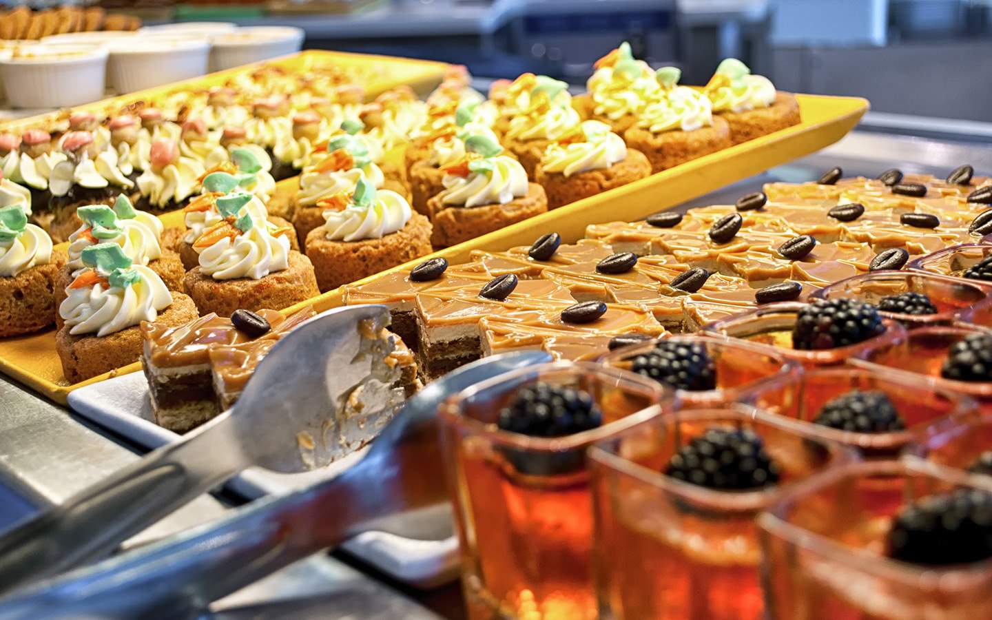 Afternoon tea in the Celebrity Equinox cruise ship buffet