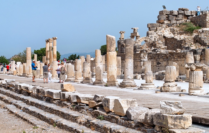 Ancient ruins at Ephesus, Turkey