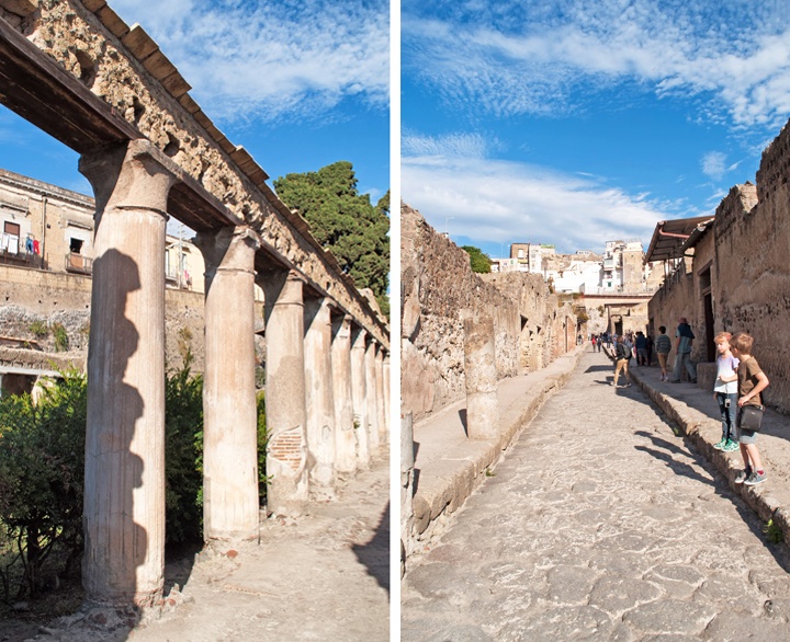 Streets of Herculaneum, Italy