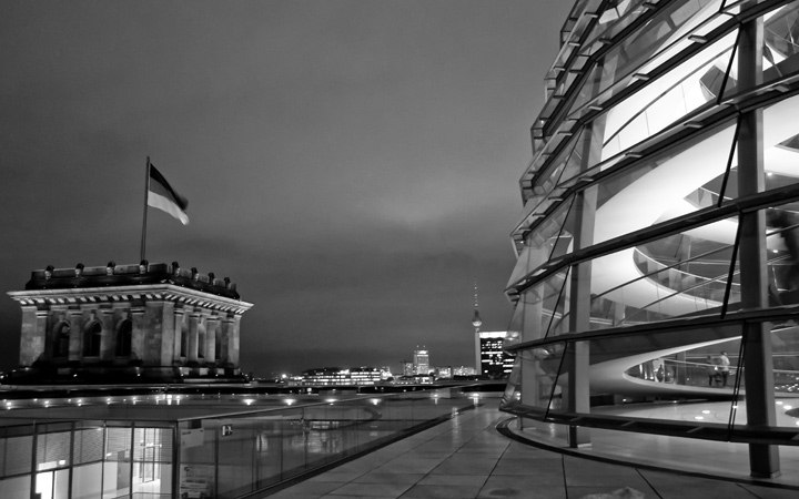 Views across Berlin from the Reichstag dome