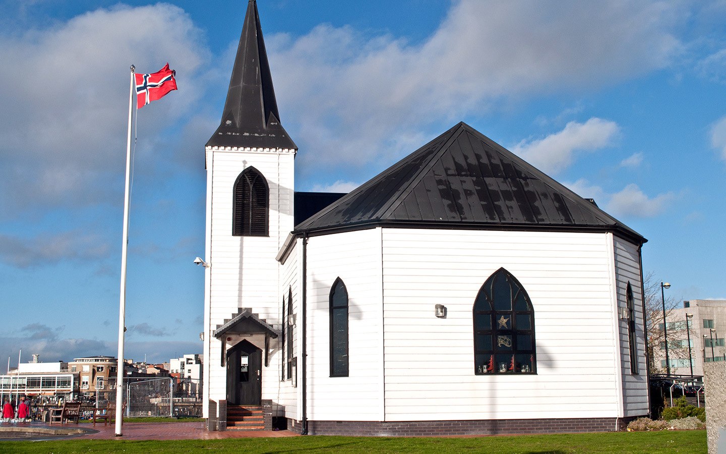 Norwegian church in Cardiff Bay