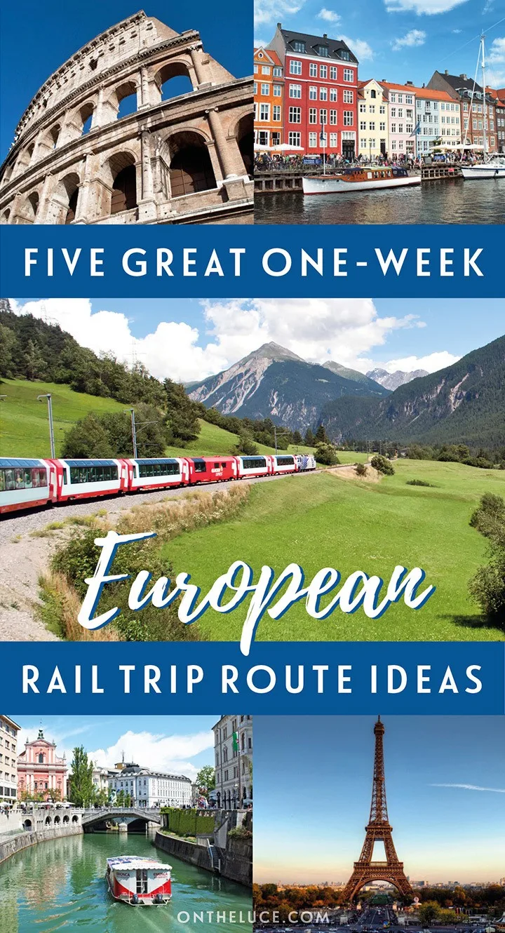 Explore Europe by train with five of the best European rail trip itinerary ideas you can do in just one week, covering Northern Europe, Italy, Eastern Europe, Spain and Portugal, and Scandinavia | Europe by train | Europe rail itineraries | InterRail itineraries | European train travel