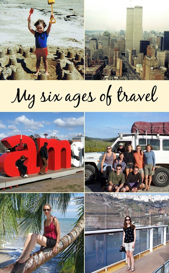 From family holidays to blogging trips – looking back through my six ages of travel at how my travel style has evolved over the years.