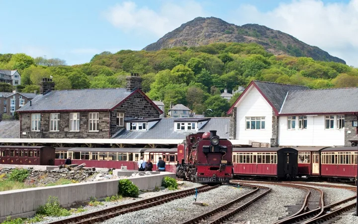 Ffestiniog railway in North Wales