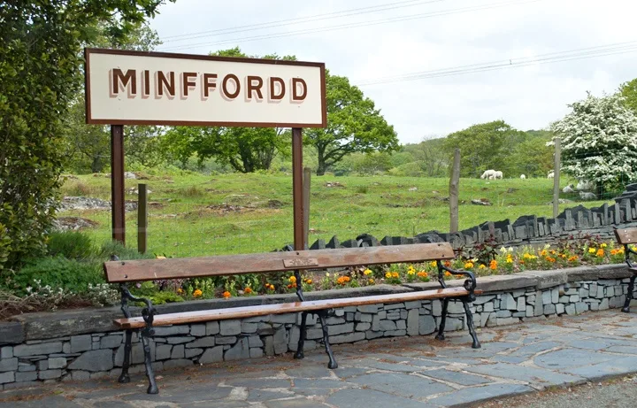 Minffordd station on the Ffestiniog Railway