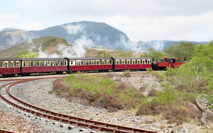 The Ffestiniog Railway spiral