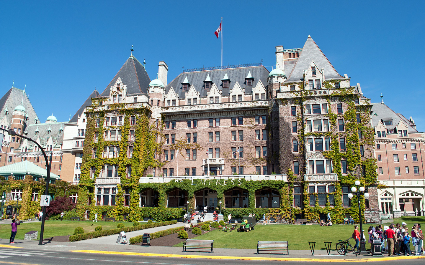 The Fairmont Empress hotel in Victoria, British Columbia