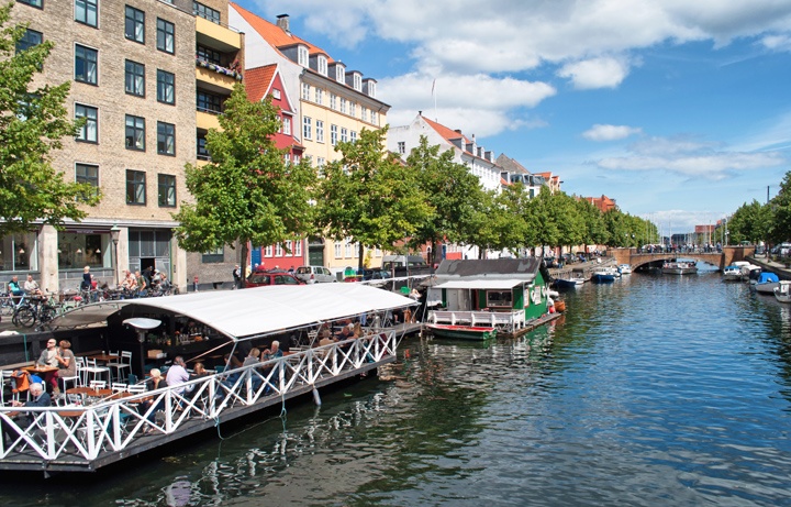 Canal life in Christianshavn, Copenhagen