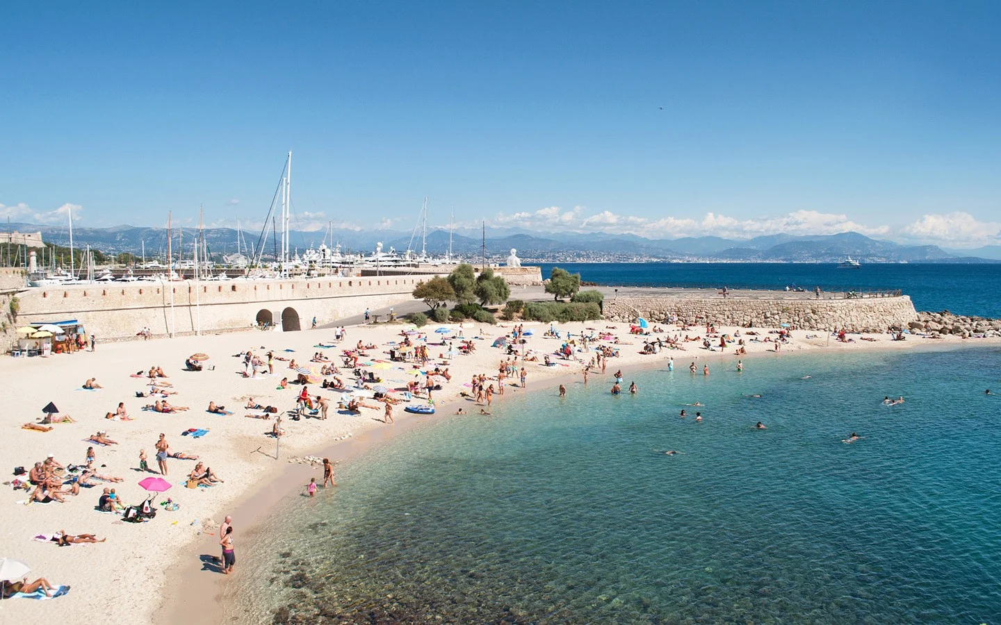 Plage de la Gravette in Antibes, South of France