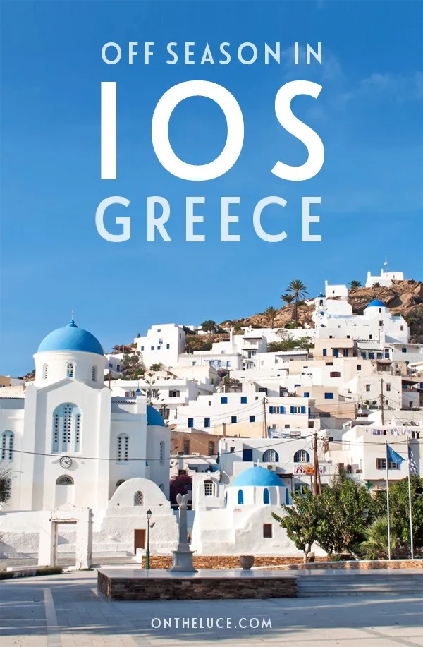 Discovering the peaceful side of Ios, Greece, in spring and autumn. Ios is famous for its summer parties, but discover what happens when the crowds have gone with this guide to visiting Ios off-season | Things to do in Ios Greece | Ios in autumn | Ios in spring | Greek islands off season | Cyclades islands