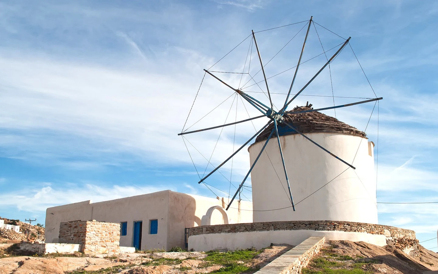 Windmill in Ios, Greece