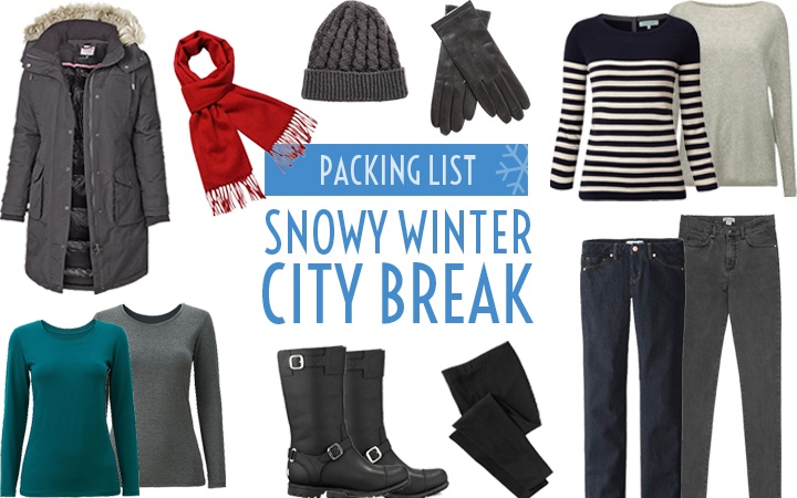 What to pack for a winter city break: Winter carry on packing list